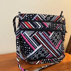 Vera Bradley triple zip crossbody bag